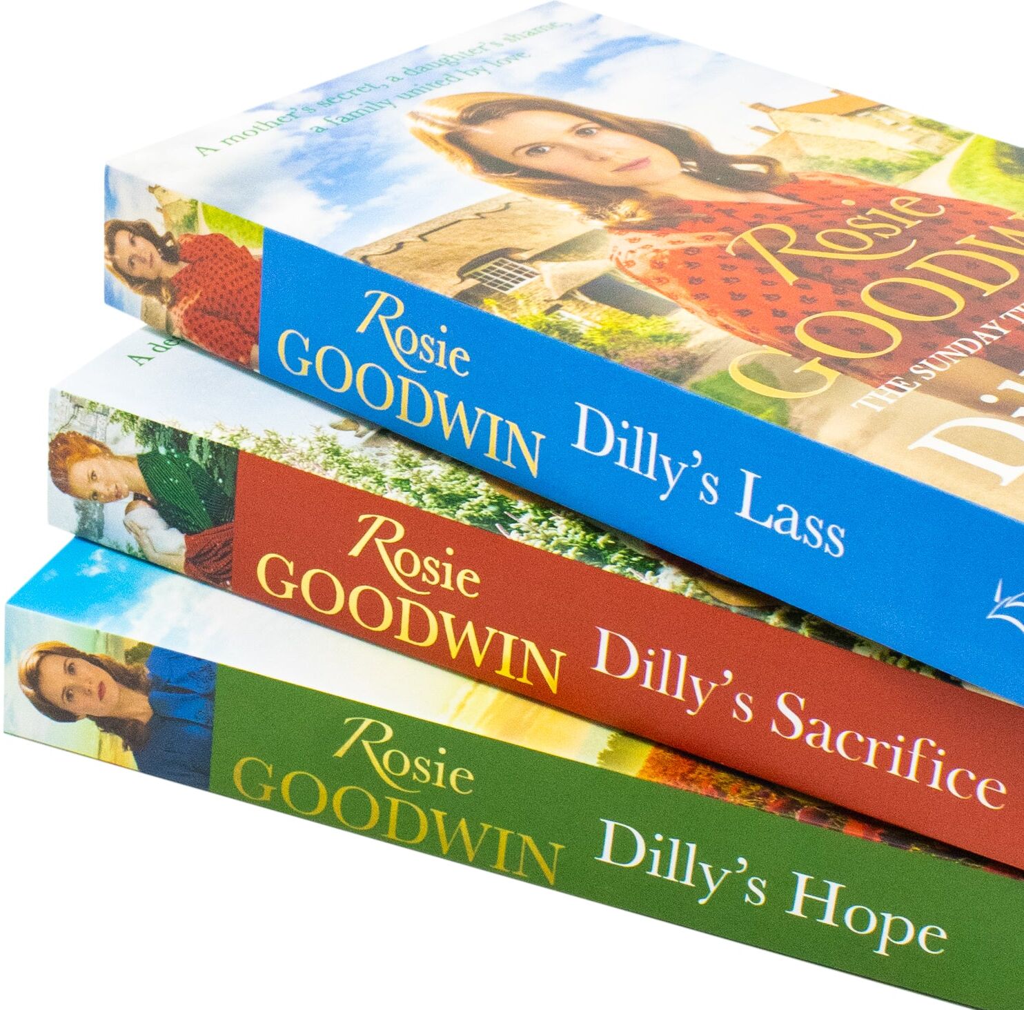LITTLE BROWN Rosie Goodwin Dilly's Story Series 3 Books Collection Set (Dilly's Sacrifice, Dilly's Lass, Dilly's Hope)