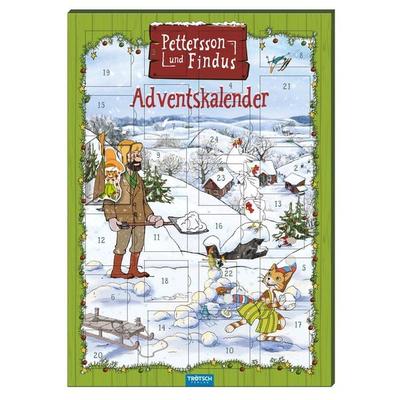 TRÖTSCH - Magnet-Adventskalender 'Pettersson & Findus' | Weihnachtskalender mit 24 tollen Magneten