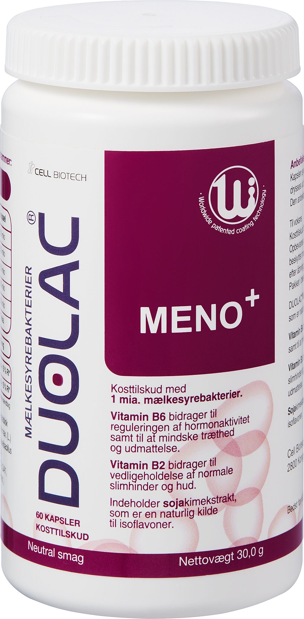 Duolac Meno+ Kosttilskud 60 stk