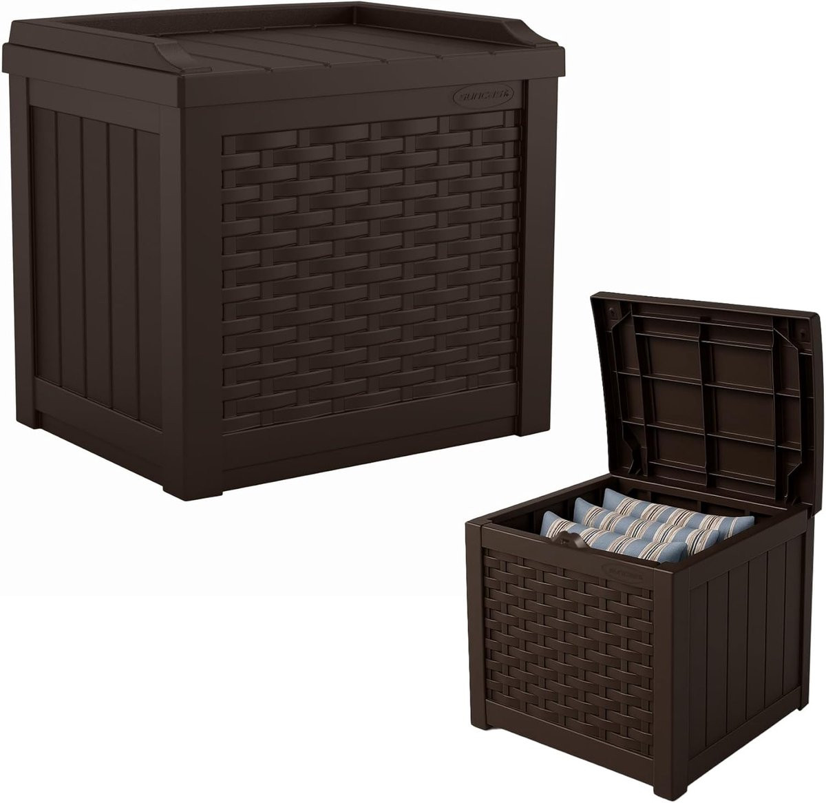Compacte 22 Gallon Hars Opslag Seat voor Huis en Tuin