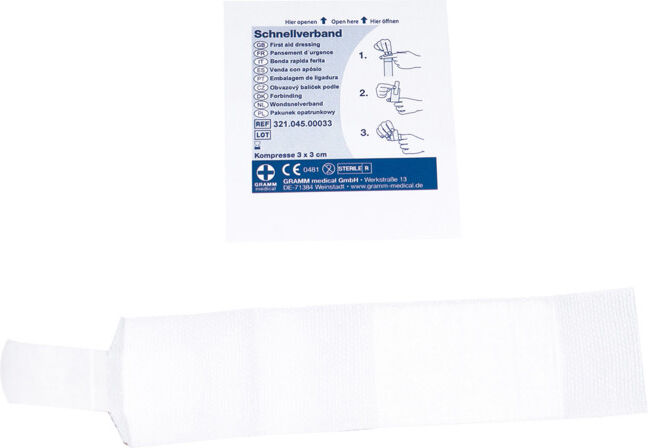 Gramm Medical Pansement compressif stérile, 3 x 3 cm (321.045.00033)