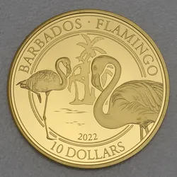 Goldmünze 1oz "Flamingo" 2022 (Barbados)