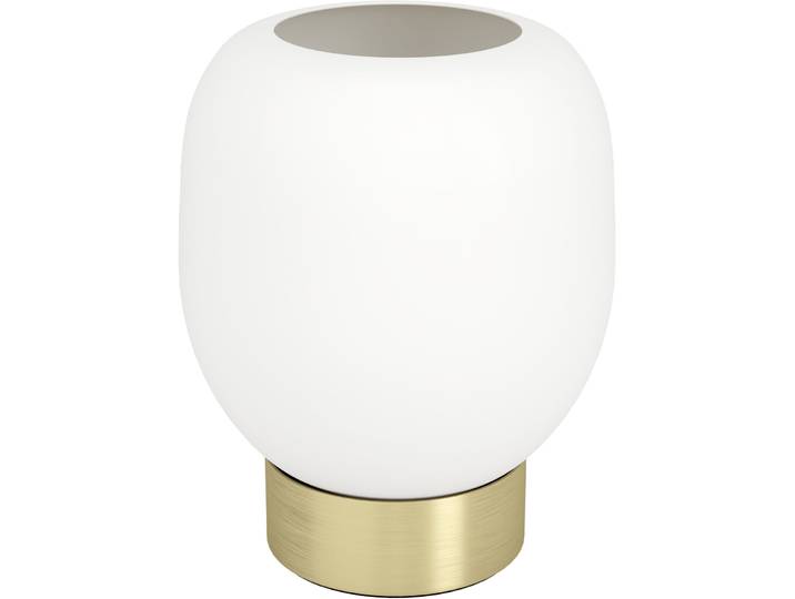 Eglo Tischlampe Manzanares Messing gebürstet/smoky Stahl H 18 cm - Tischlampe