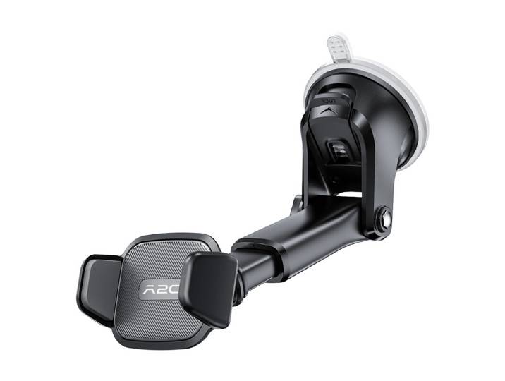 Support de téléphone de voiture à ventouse forte A2C 3-en-1 Tableau de bord/Pare-brise/Sortie d'air Universel Opération à une main Serrage automatique Antidérapant Stable pour voitures et camions, V3-AV6S-S02