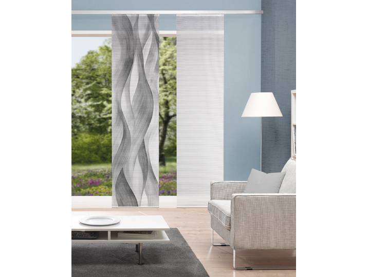 Rideau à panneaux Avery 60 x 260 x 1cm Gris/Gris 1 set