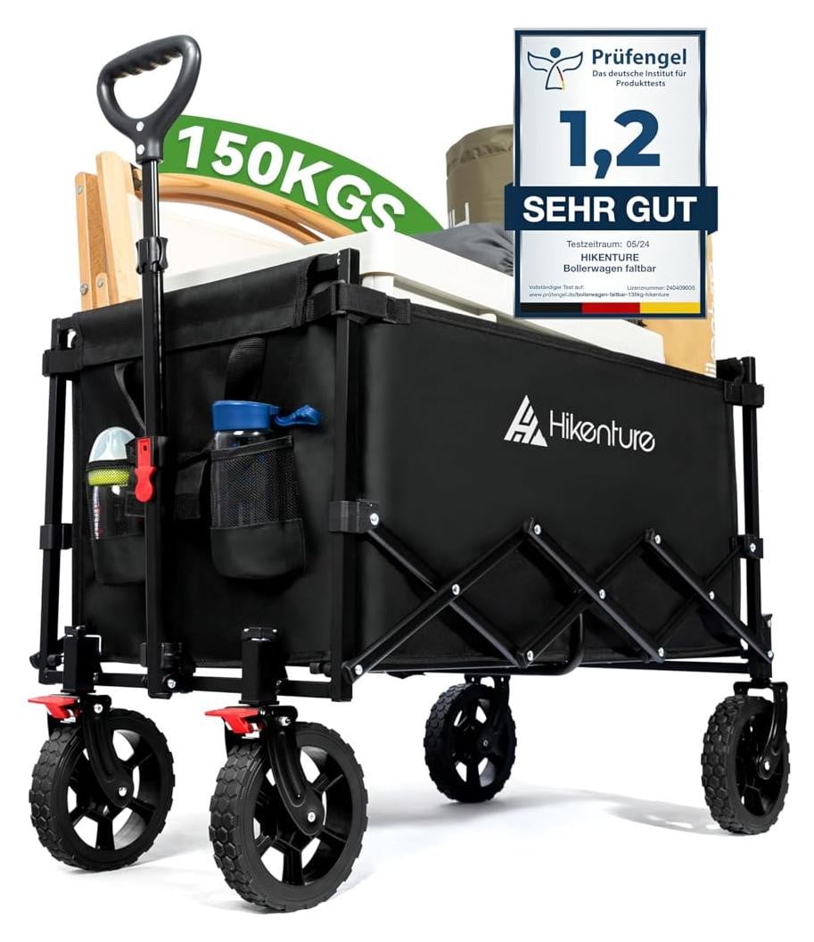 Selius Bolderkar met remmen, opvouwbaar, 140 liter