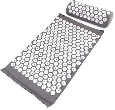 Uplifted Goods Comfortable Pillow And Mat Set With Optional Carry Bag grey set Without Bag