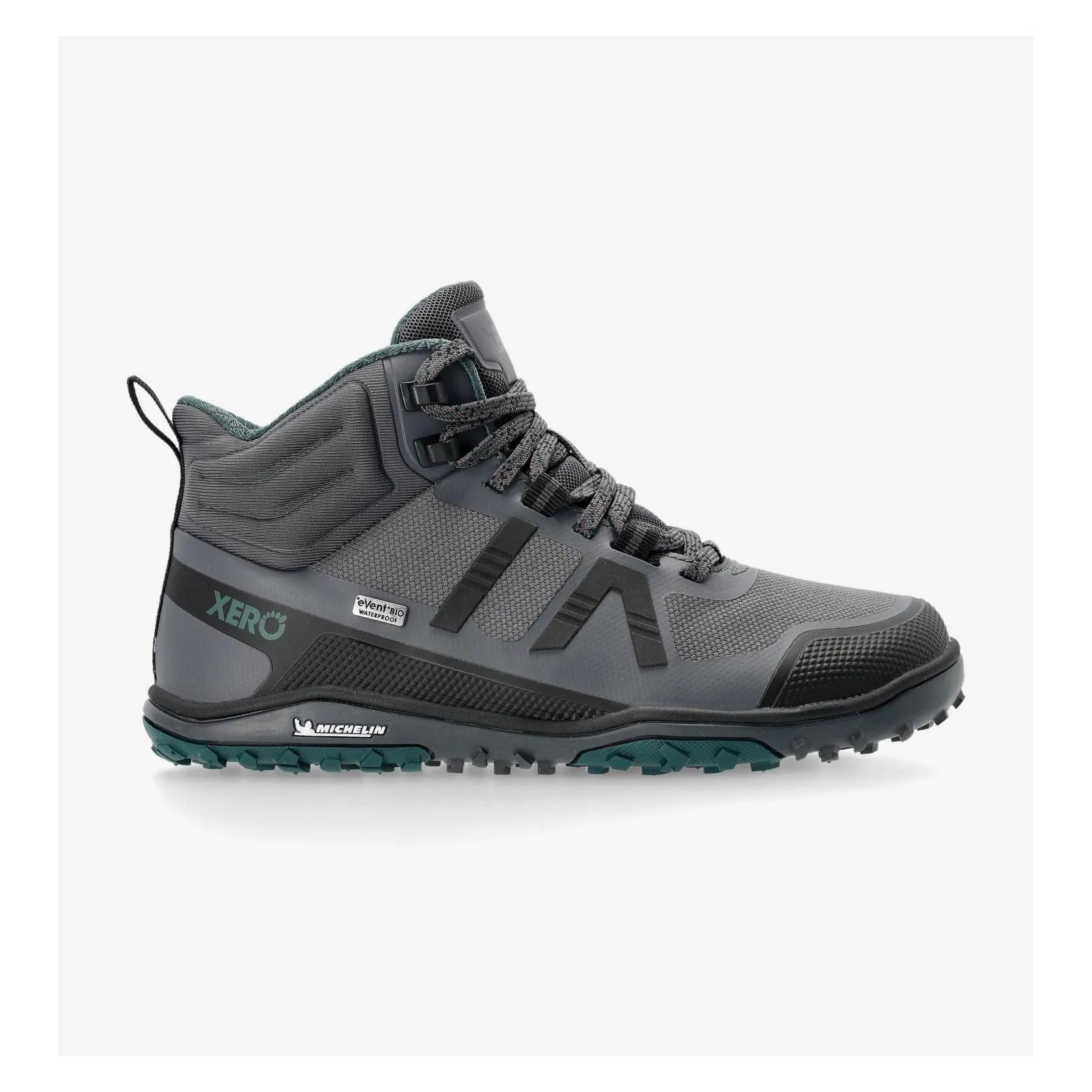 No Name Damenschuhe für Wandern Xero Shoes Scrambler Mid II WP - asphalt/sea moss (36) (616550)
