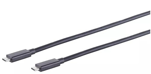 Shiverpeaks S/Conn Maximum Connectivity USB-C verbindingskabel USB4 Gen 3x2, zwart, 0,5 m