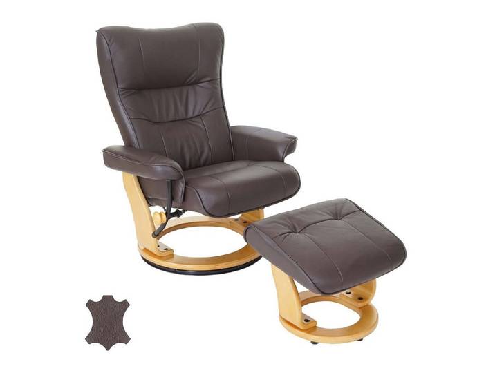 MCA furniture Relaxsessel Edmonton, Dicke Polsterung, Inkl. gepolstertem Fußhocker, Markenware von MCA