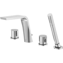 Steinberg Serie 260 Wannenarmatur, Wannenrandmontage, 4-Loch, Ausladung 200mm, 2602400, Farbe: Chrom