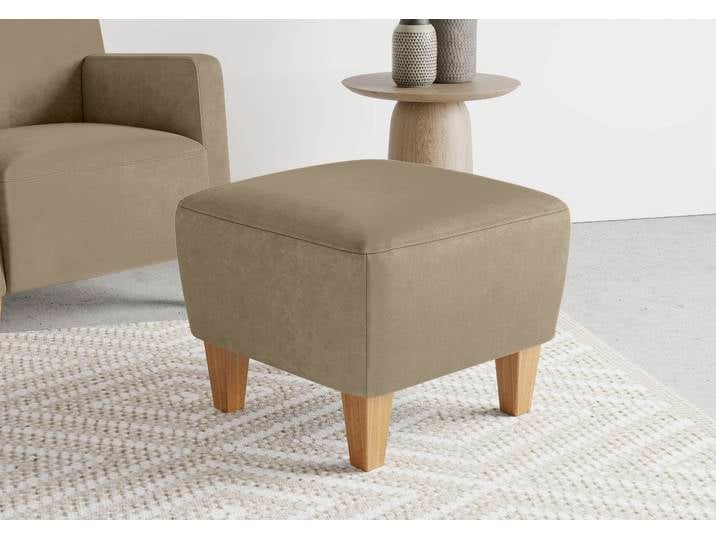 Polsterhocker SIT & MORE Bosse , beige, B:56cm H:46cm, Hocker, Polsterhocker