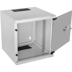 Renkforce Netzwerk-Wandeinbauschrank 6 HE 10”3 (6 HE, 10 Zoll Rack), Serverschrank, Grau