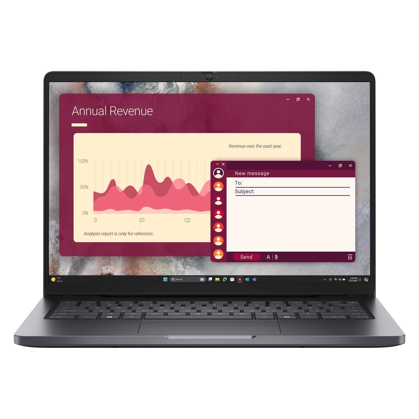 Dell Laptop Pro 14 PC14250 W11P C7 (14", 512 GB, 16 GB, US) (BTO016_PC14250_EMEA)