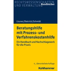 Beratungshilfe mit Prozess- und Verfahrenskostenhilfe, Fachbücher von Stefan Lissner, Joachim Dietrich, Karsten Schmidt