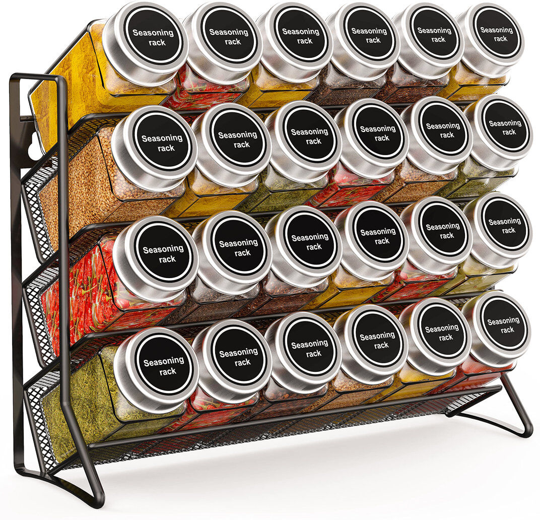 Belfry Kitchen Spice Rack Black
