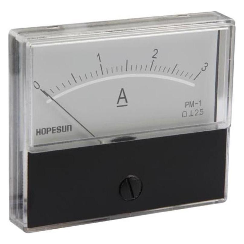 Hopesun ANALOGES EINBAU-STROMMESSGER?T 3 A DC / 70 x 60 mm (AIM703000)