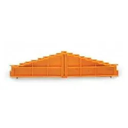 Wago 727-158 8-Etagen-Abschlussplatte,Aufdruck: h-g-f-e-d-c-b-a--a-b-c-d-e-f-g-h,7,62 mm dick,grau 727158  - 25 Stück