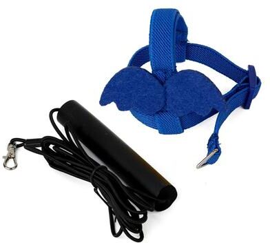 Uplift Essentials Adjustable Parrot Harness And Leash Set Outdoor Bird Flight Training Lead For Small Birds blue