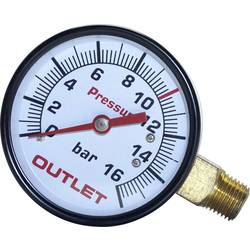 Aerotec Manometer 9052069 Anschluss (Manometer): Rückseite Außengewinde 1/4 1 St.
