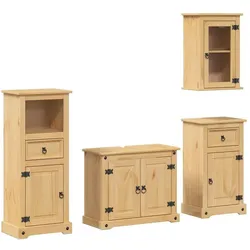 vidaXL, Badmöbelset, Annabella Wall cabinet + sink cabinet + bathroom cabinet (low) + bathroom cabinet (high)