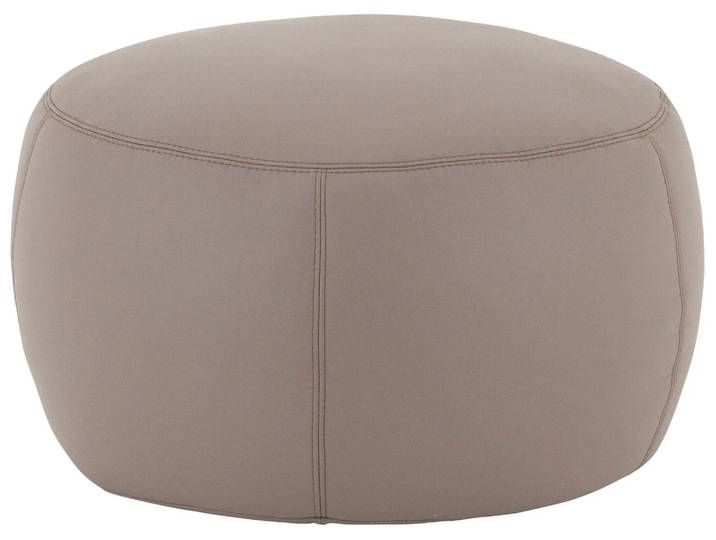 Hocker Annabelle Candy / Farbe: Asphalt / Material: Leder