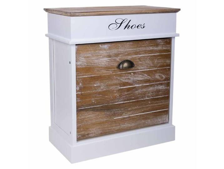 Meuble à chaussures en bois blanc