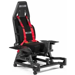 Next Level Racing Flight Seat Pro, Sim Rig, Rot, Schwarz