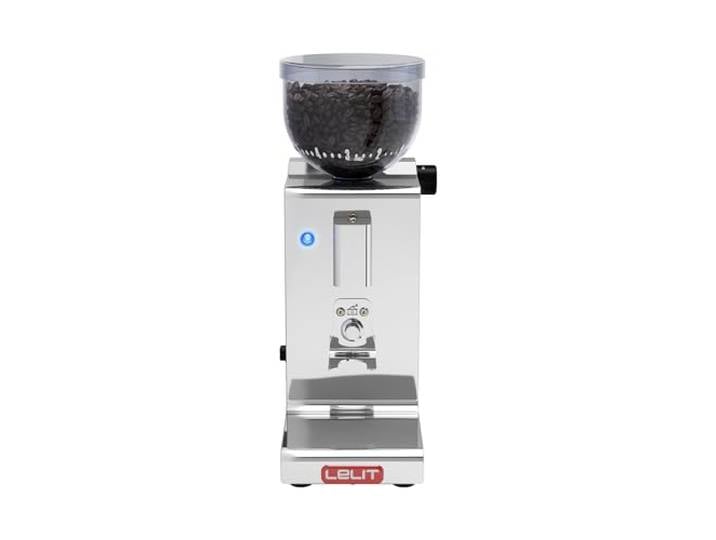 LELIT Fred Kaffeemühle - 38 mm Kegelmahlwerk - Dosierungsregelung - Polierter Edelstahl - PL044MMT Tempo