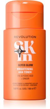 Revolution Skincare Be Bright Glow 5% Glycolic Acid Brightening AHA Toner tónico iluminador 150 ml. Be Bright Glow 5% Glycolic Acid Brightening AHA Toner