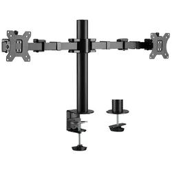 LogiLink BP0106 Monitorhalterung 2 fach 17 bis 32 Zoll Schwarz