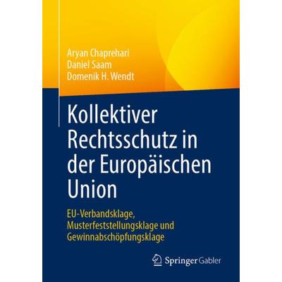 Kollektiver Rechtsschutz in der Europäischen Union, Taschenbuch von Aryan Chaprehari,Daniel Saam,Domenik H. Wendt, Springer Fachmedien Wiesbaden GmbH,