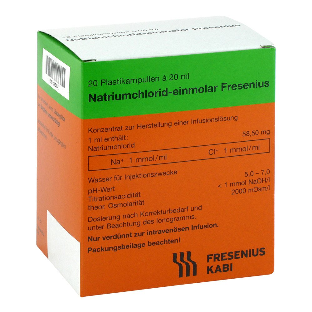 Fresenius Kabi Deutschland GmbH Kochsalzlösung Fres.5,85% Plastik Infusum -lsg.-konz. 03655687