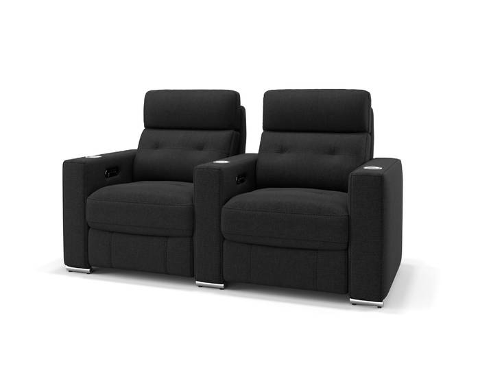 Stoff 2 Sitzer Couch MATERA mit Sitztiefenverstellung