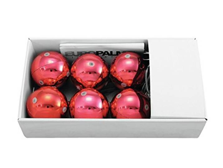 LED Kerstbal 6cm, rood (6 stuks)