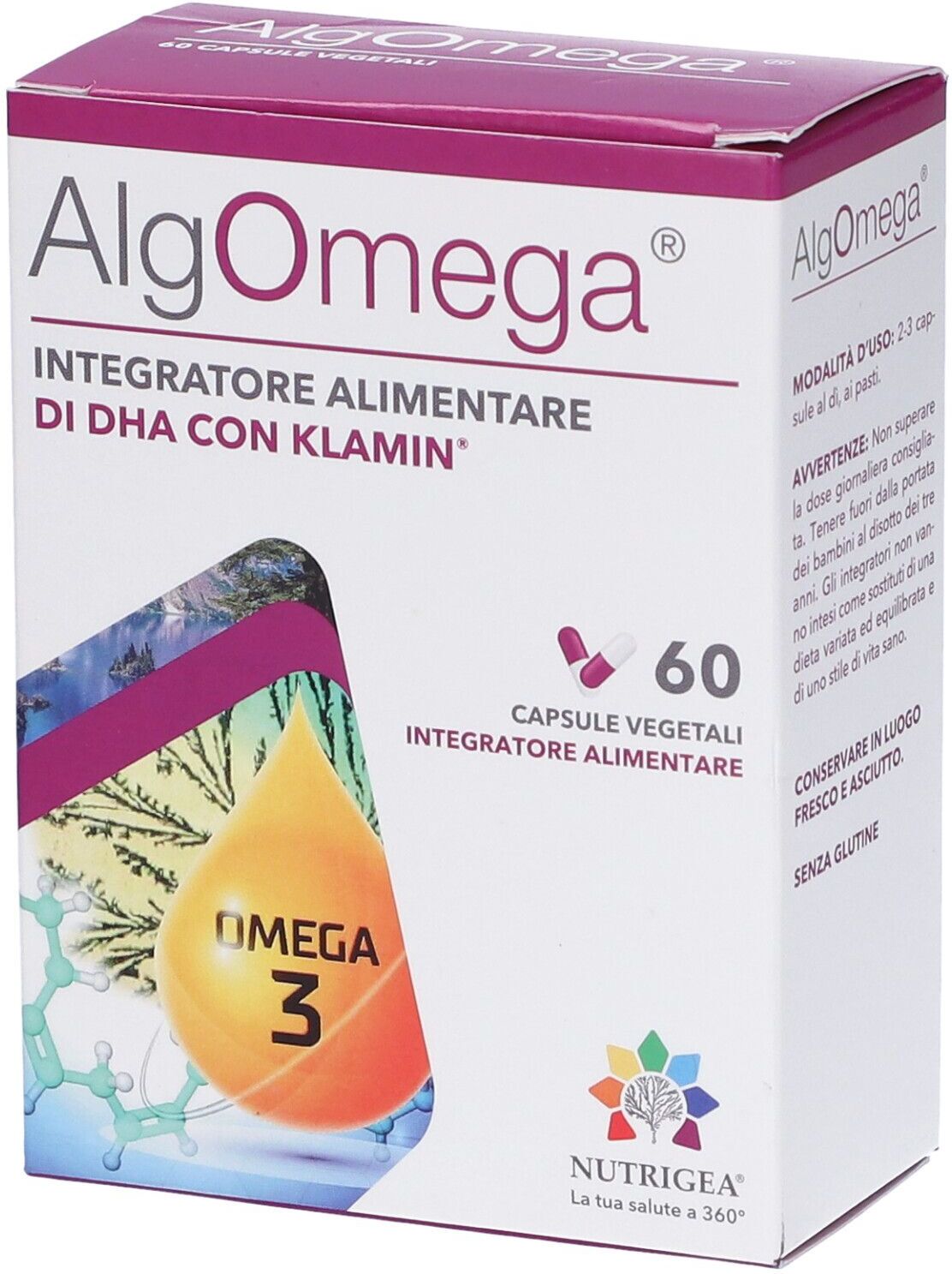 NUTRIGEA Srl Nutrigea, Algomega, 60 capsule