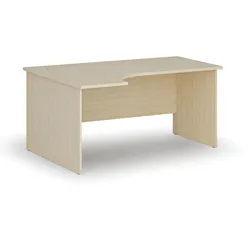 Büro-Eckschreibtisch PRIMO WOOD, 160x120 cm, links, Birke