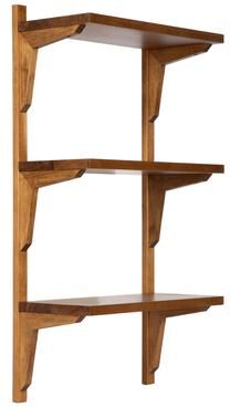 Kate and Laurel Meridien Mid-Century Wall Shelves