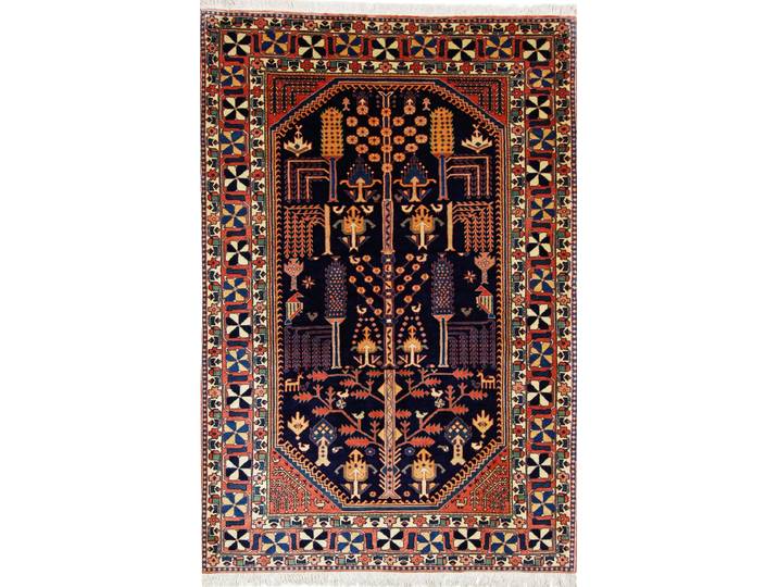 Bakhtiar Baba Heydar Teppich 155x229 Handgeknüpft Orientteppich Perserteppich Wolle