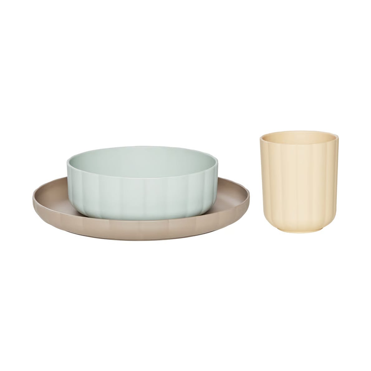 OYOY Pullo servisset 3-delig Pale Mint-vanilla-taupe