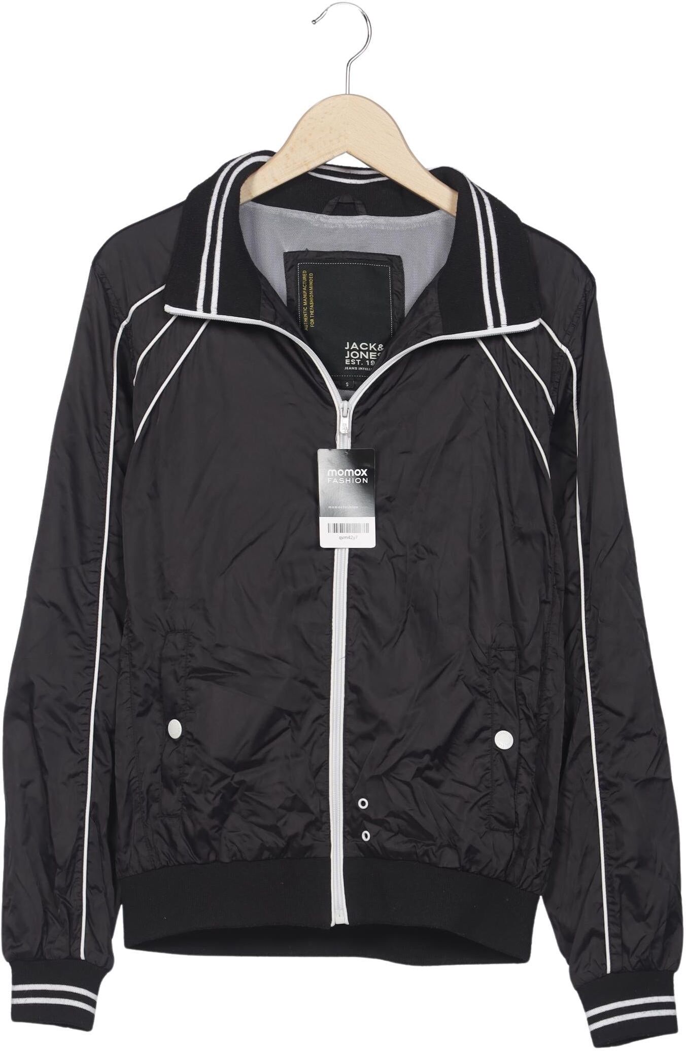 Jack & Jones Herren Jacke, Schwarz, Gr. S, Synthetik - Second Hand