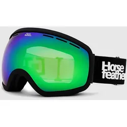 Horsefeathers Knox Black (+Bonus Lens) incl Case Goggle mirror green Gr. Uni