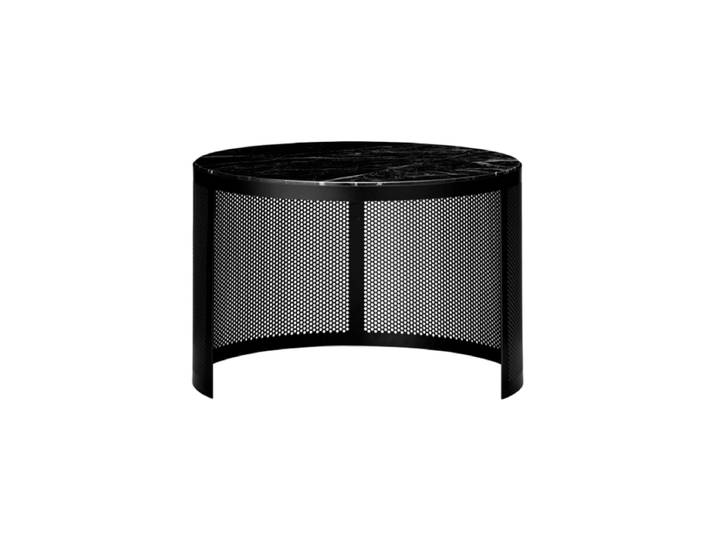 Design Beistell-/ Couchtisch „Pausillus“ mit Marmor Tischplatte Schwarz Ø 46 x 30.2 cm AYTM