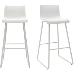 Design-Barhocker Weiß 76 cm (2er-Set) ONA