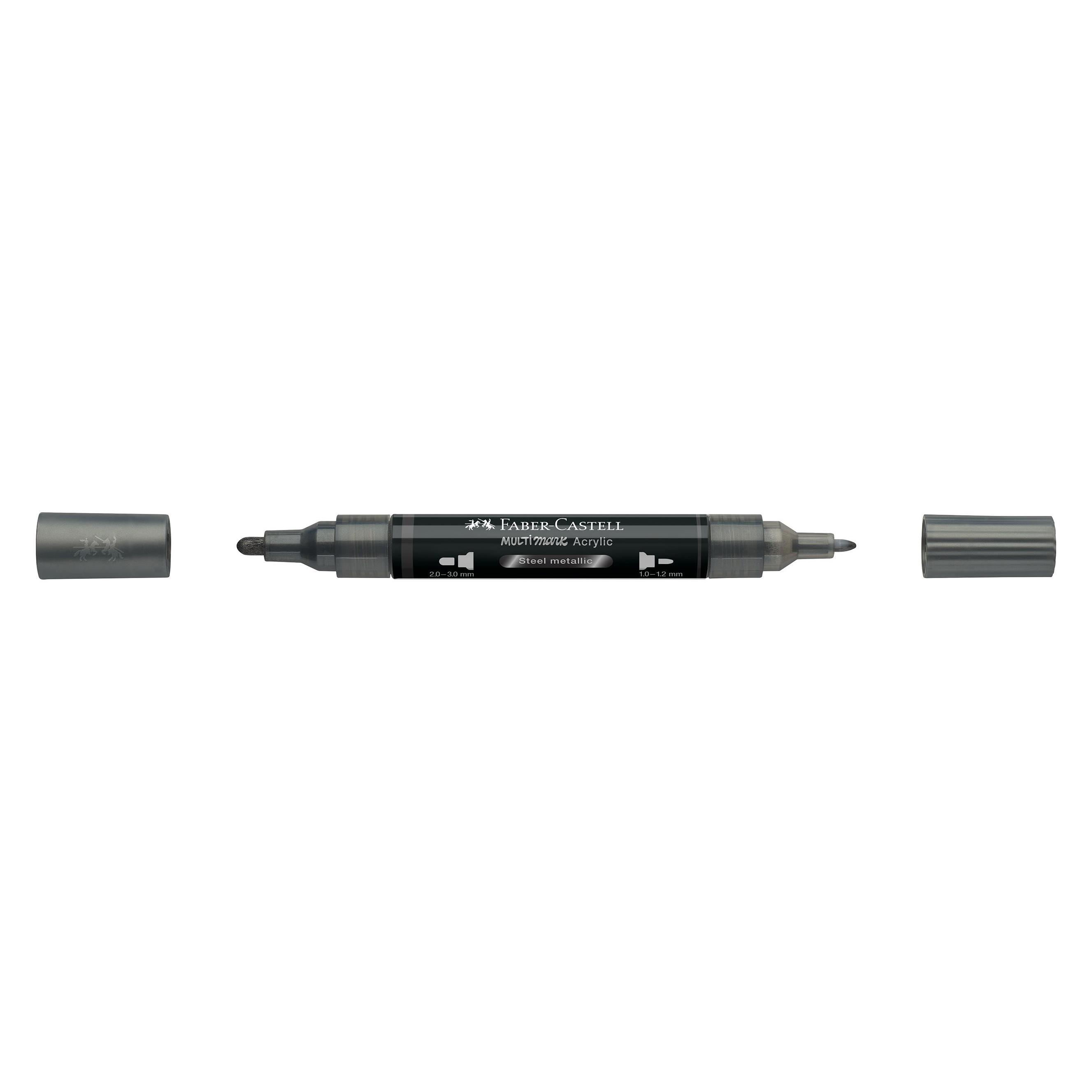 Faber-Castell Multimark Acrylic Marker. steel metallic (1x) (185997)