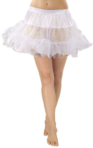 Soft-Tüll Petticoat für Kinder, weiß, 3-lagig