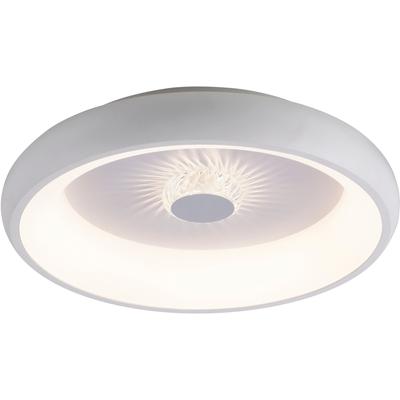 JUST LIGHT Deckenleuchte "VERTIGO", weiß, 1, Ø 46,5cm, 1 Stk., Leuchten, CCT über Fernbedienung, Funk inkl., separat steuerbar über FB, Memory, Deckenleuchte