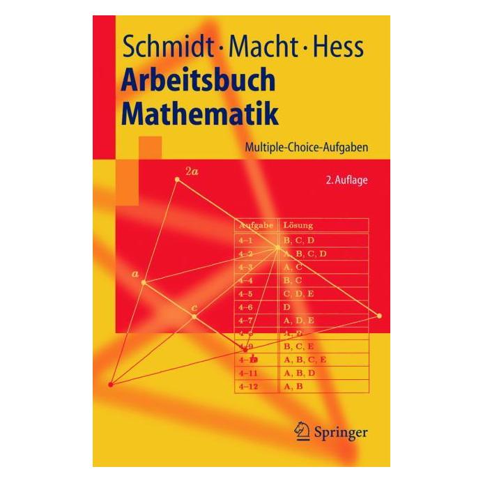 Springer Arbeitsbuch Mathematik (Deutsch, Softcover, Klaus D. Schmidt) (7335139)