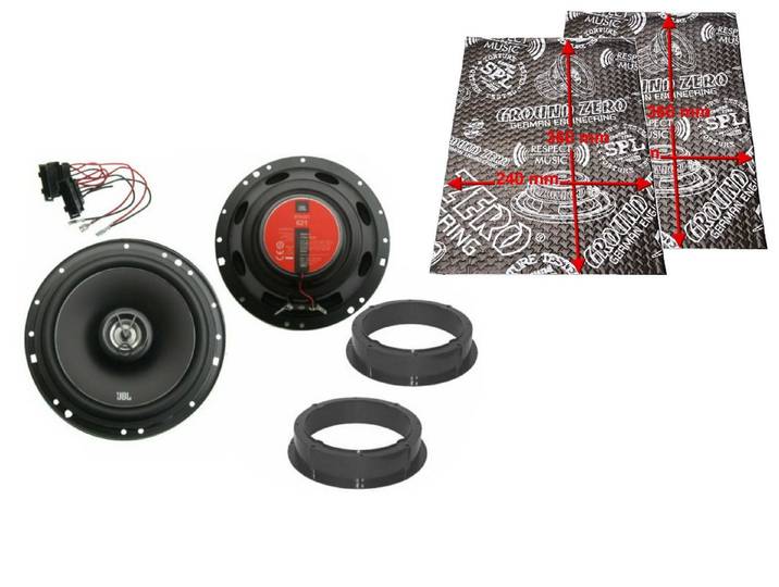 DSX JBL Lautsprecher Komplett Set für VW Lupo Tür Vorne Dämmung 175 Watt Auto-Lautsprecher (35 W)