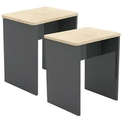 VCM 2er-Set Hocker ESAL - B/H/T ca. 40.00x45.00x30.00